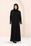 Black Lace Abaya